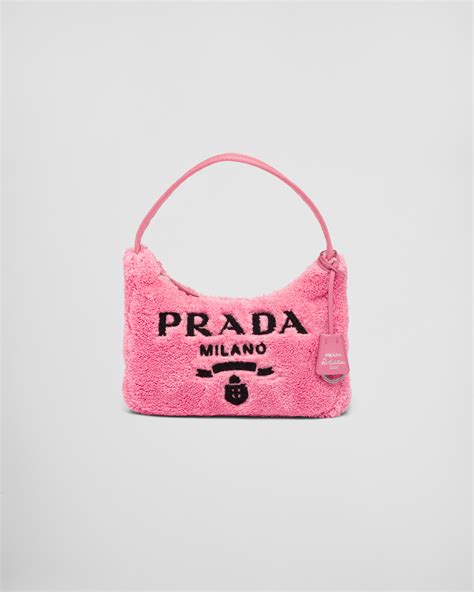 clutch prada bag|fluffy Prada shoulder bag.